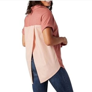 Smartwool-  Two-Tone Pink Split Back